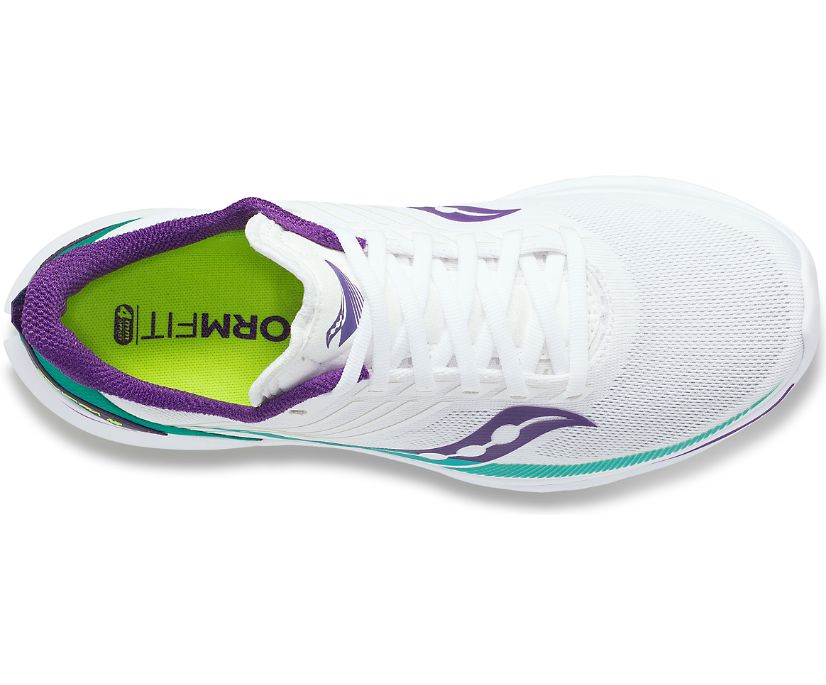 Women's Saucony Kinvara 12 Running Shoes White | Singapore 165OKIR